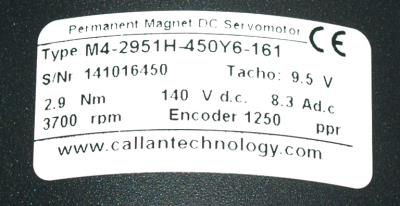 Callan Technology M4-2951H-450Y6-161 label image