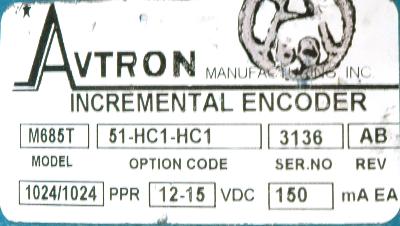 Avtron M685T label image