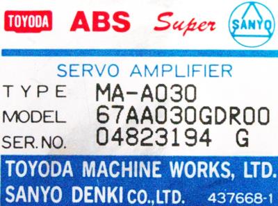 Toyoda MA-A030 label image