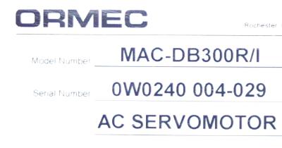 Ormec MAC-DB300R-I label image