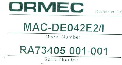 Ormec MAC-DE042E2-I label image