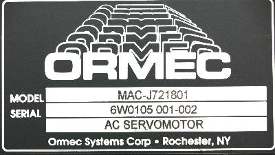 Ormec MAC-J721801 label image