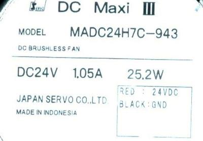 Japan Servo Co MADC24H7C-943 label image