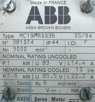 ABB MC19PR0036 label image