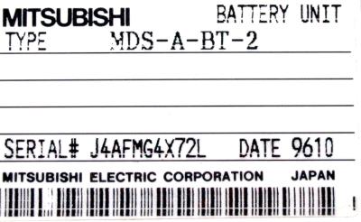 Mitsubishi MDS-A-BT-2 label image