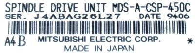 Mitsubishi MDS-A-CSP-450C label image