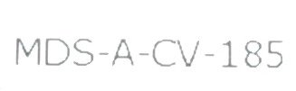 Mitsubishi MDS-A-CV-185 label image