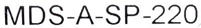 Mitsubishi MDS-A-SP-220 label image