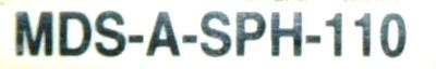 Mitsubishi MDS-A-SPH-110 label image
