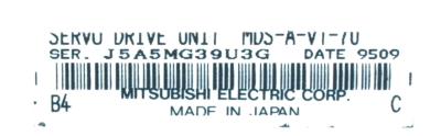 Mitsubishi MDS-A-V1-70 label image