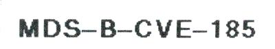 Mitsubishi MDS-B-CVE-185 label image