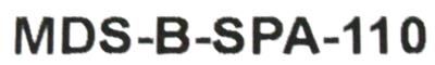 Mitsubishi MDS-B-SPA-110 label image