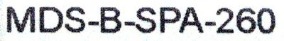 Mitsubishi MDS-B-SPA-260 label image