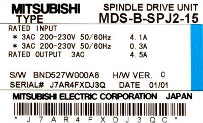 New Refurbished Exchange Repair  Mitsubishi Drives-AC Spindle MDS-B-SPJ2-15 Precision Zone