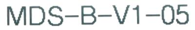 Mitsubishi MDS-B-V1-05 label image