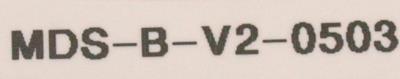 Mitsubishi MDS-B-V2-0503 label image