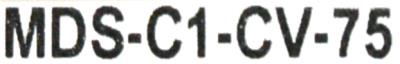 Mitsubishi MDS-C1-CV-75 label image