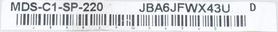 Mitsubishi MDS-C1-SP-220 label image