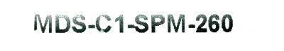 Mitsubishi MDS-C1-SPM-260 label image