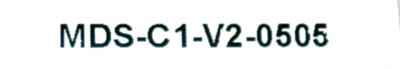 Mitsubishi MDS-C1-V2-0505 label image