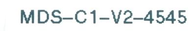 Mitsubishi MDS-C1-V2-4545 label image