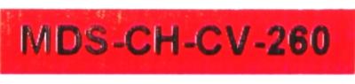 Mitsubishi MDS-CH-CV-260 label image