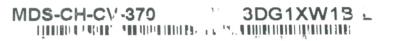 Mitsubishi MDS-CH-CV-370 label image
