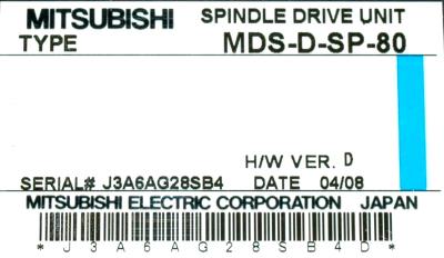 New Refurbished Exchange Repair  Mitsubishi Drives-AC Spindle MDS-D-SP-80 Precision Zone