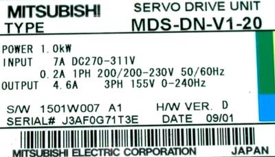 Mitsubishi MDS-DN-V1-20 label image