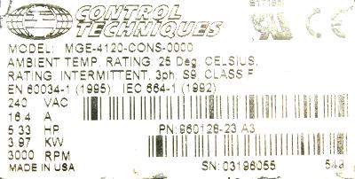 Emerson MGE-4120-CONS-0000 label image