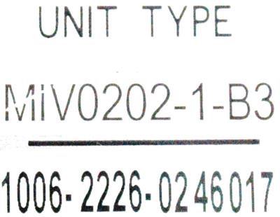 Okuma MIV0202-1-B3 label image