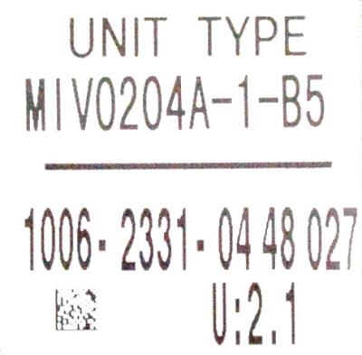 Okuma MIV0204A-1-B5 label image