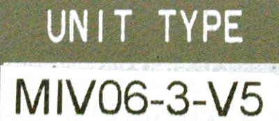 Okuma MIV06-3-V5 label image