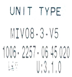 Okuma MIV08-3-V5 label image