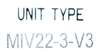 Okuma MIV22-3-V3 label image