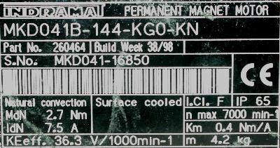 INDRAMAT MKD041B-144-KG0-KN label image