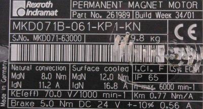 INDRAMAT MKD071B-061-KP0-KN label image