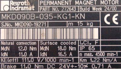 INDRAMAT MKD090B-035-KG1-KN label image