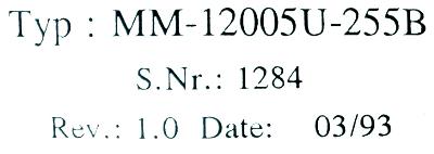 Bosch MM-12005U-255B label image