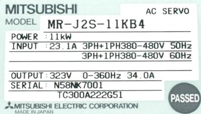 Mitsubishi MR-J2S-11KB4 label image