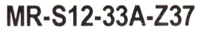 Mitsubishi MR-S12-33A-Z37 label image