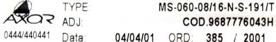 AXOR MS-060-08-16-N-S-191-T label image