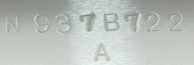 Mitsubishi N937B722-A label image