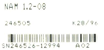 INDRAMAT NAM1.2-08 label image