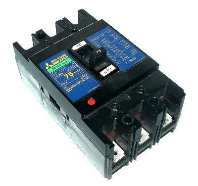 New Refurbished Exchange Repair  Mitsubishi Circuit Breaker NF100-CS-75A-3P Precision Zone