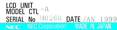 NEC NL6448AC33-10 label image