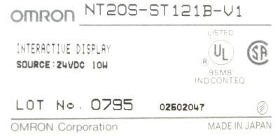 Omron NT20S-ST121B-V1 label image