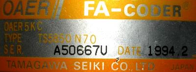 Tamagawa Seiki OAER5KC label image