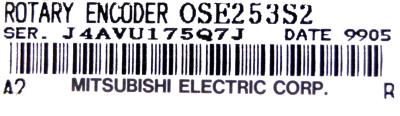 Mitsubishi OSE253S2 (E33) label image