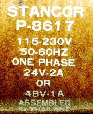 Stancor P-8617 label image